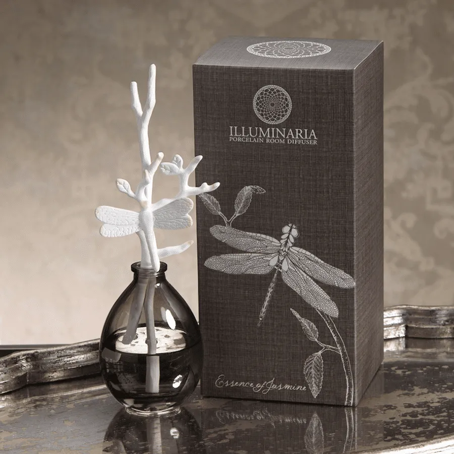 Illuminaria Essence of Jasmine Porcelain Branch Diffuser by Zodax - Image 2