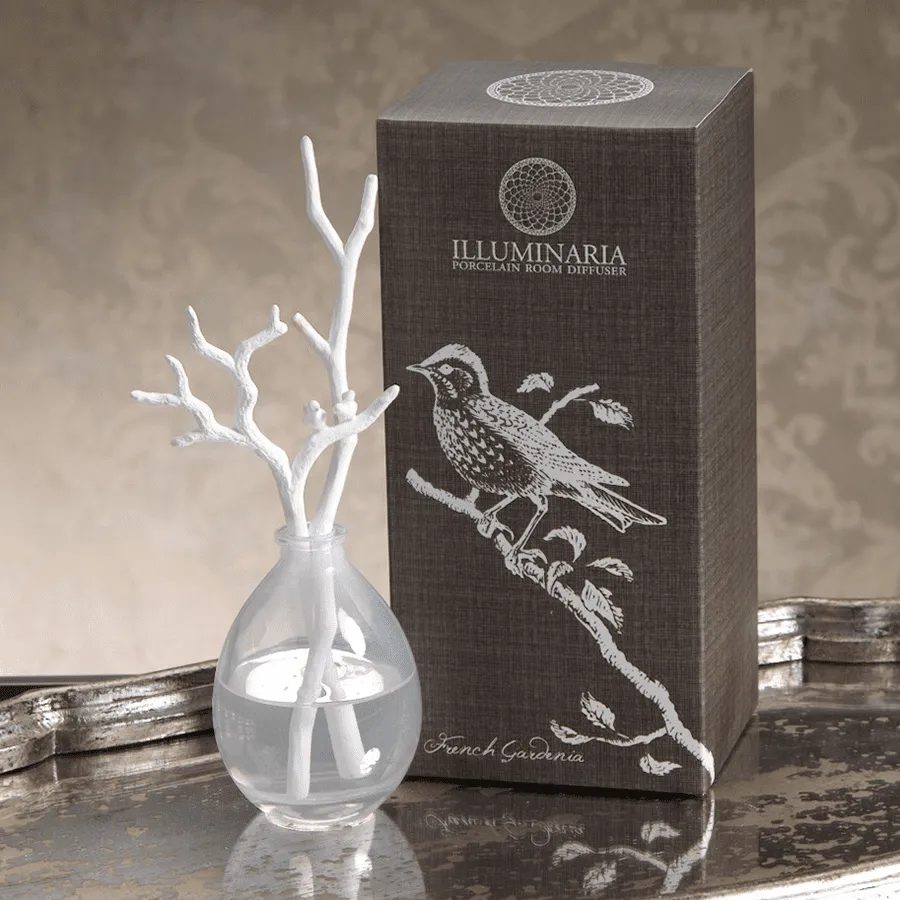 Illuminaria French Gardenia Porcelain Branch Diffuser by Zodax - Image 2