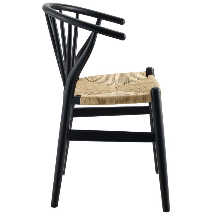 Flourish Spindle Wood Side Chair in Black by Modway - Image 3