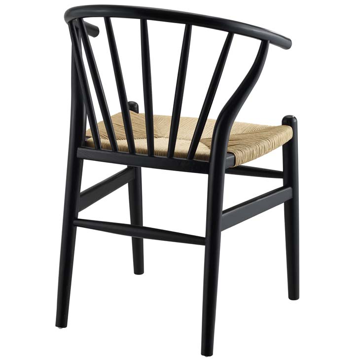 Flourish Spindle Wood Side Chair in Black by Modway - Image 4