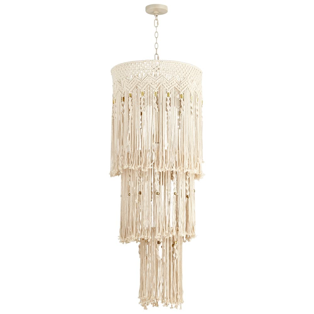 Antique French White Luminico Pendant by Cyan Design