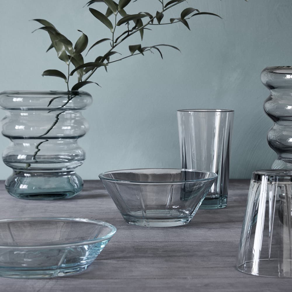 Grand Cru Recycled Glass Bowl Clear Green 2 Pcs H: 2.4" Ø: 5.9" 16.2 oz by Rosendahl - Image 4