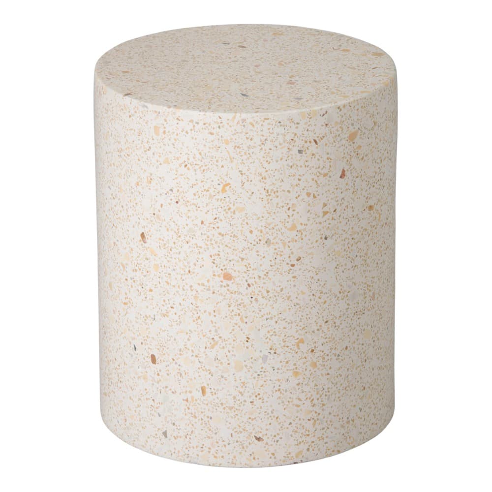 Cylinder Yellow Terrazzo Garden Stool by Emissary - Image 2