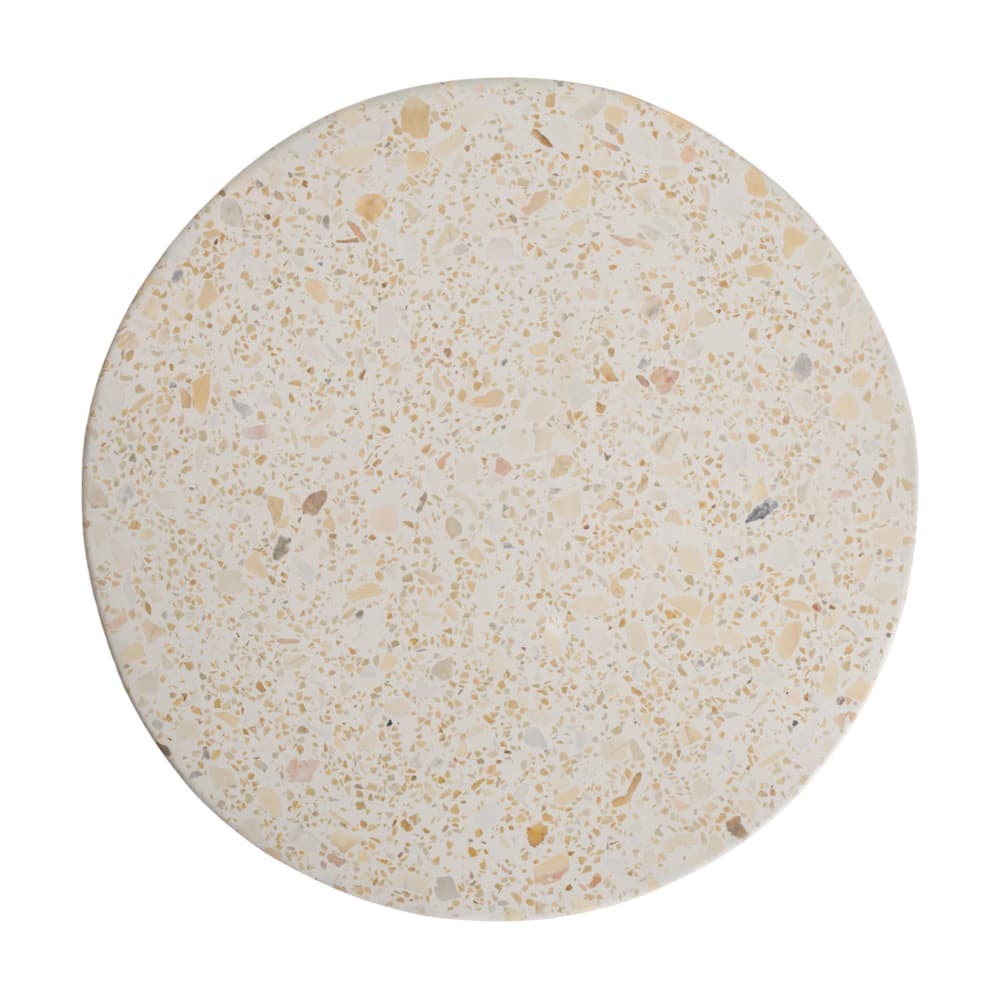 Cylinder Yellow Terrazzo Garden Stool by Emissary - Image 4