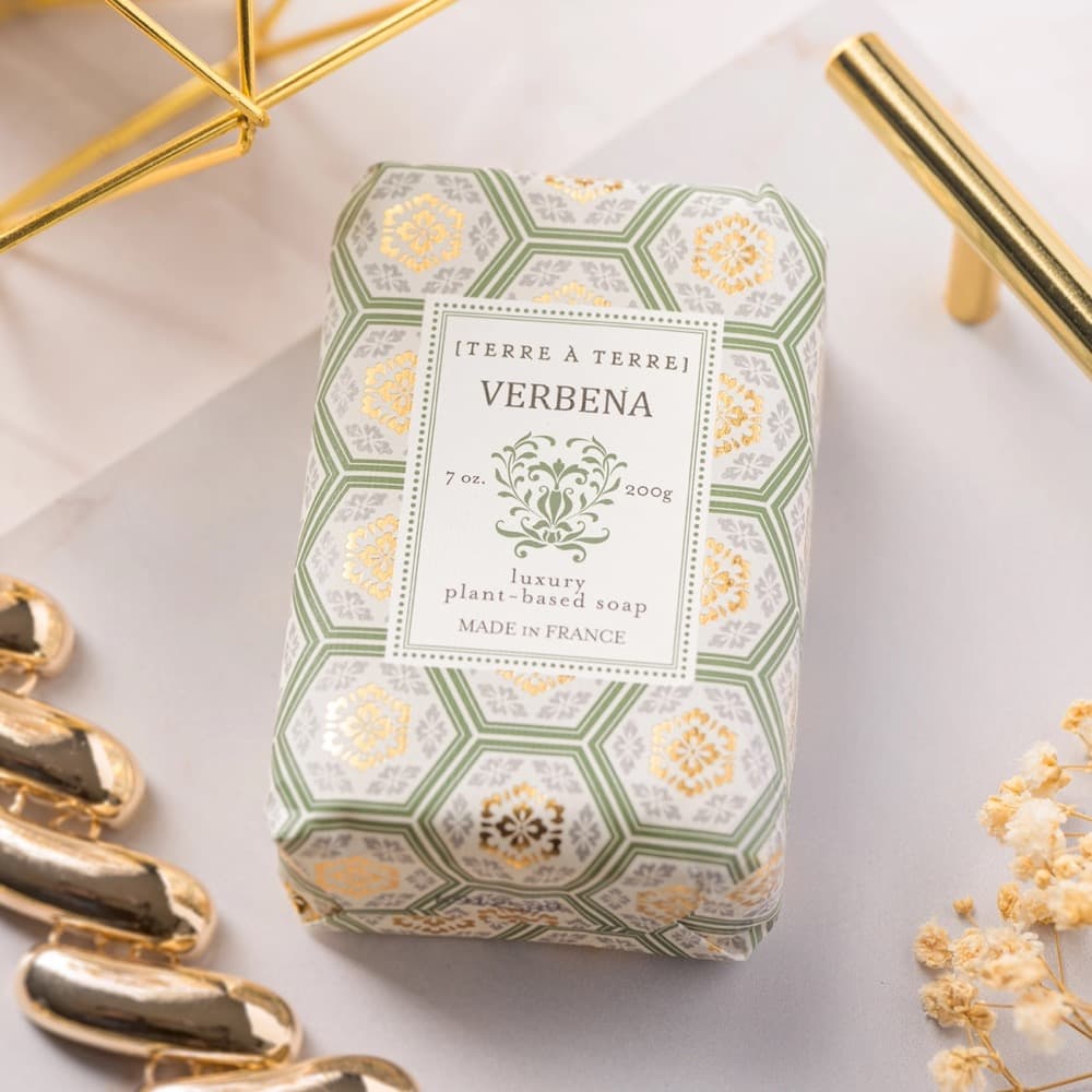 Lemon Verbena Textile Collection Soaps by Terre a Terre