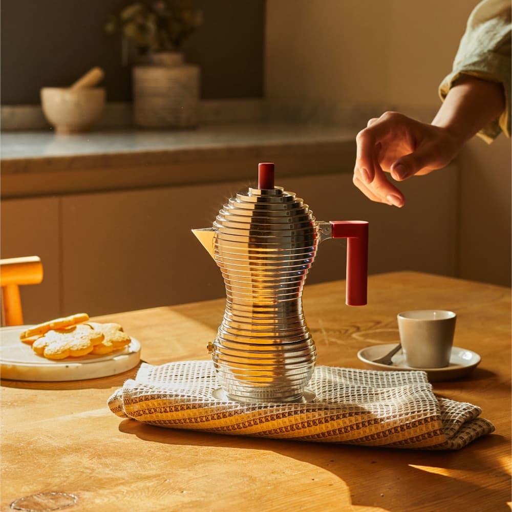 Pulcina 3-Cup Stovetop Espresso Coffee Maker by Alessi - Image 4