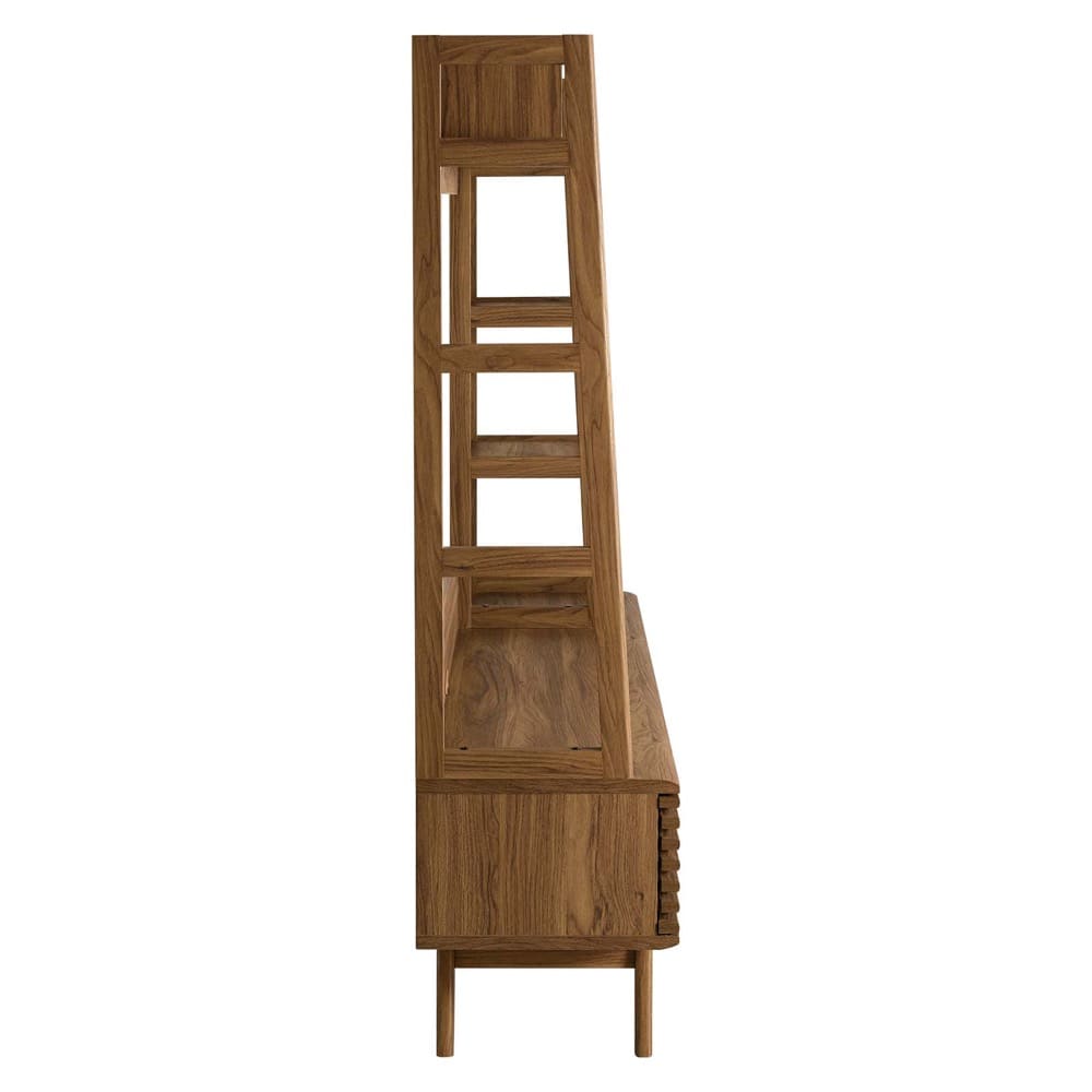 Render TV Stand Entertainment Center in Walnut by Modway - Image 8