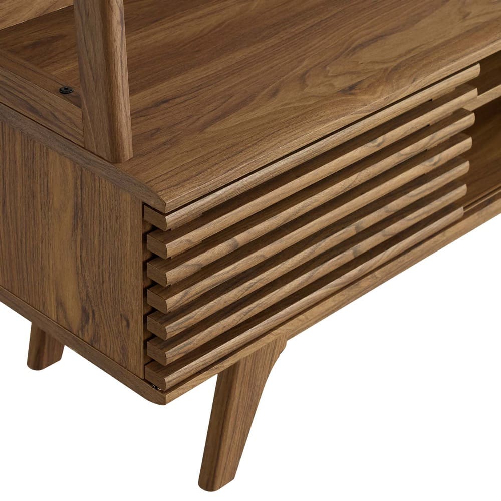 Render TV Stand Entertainment Center in Walnut by Modway - Image 6