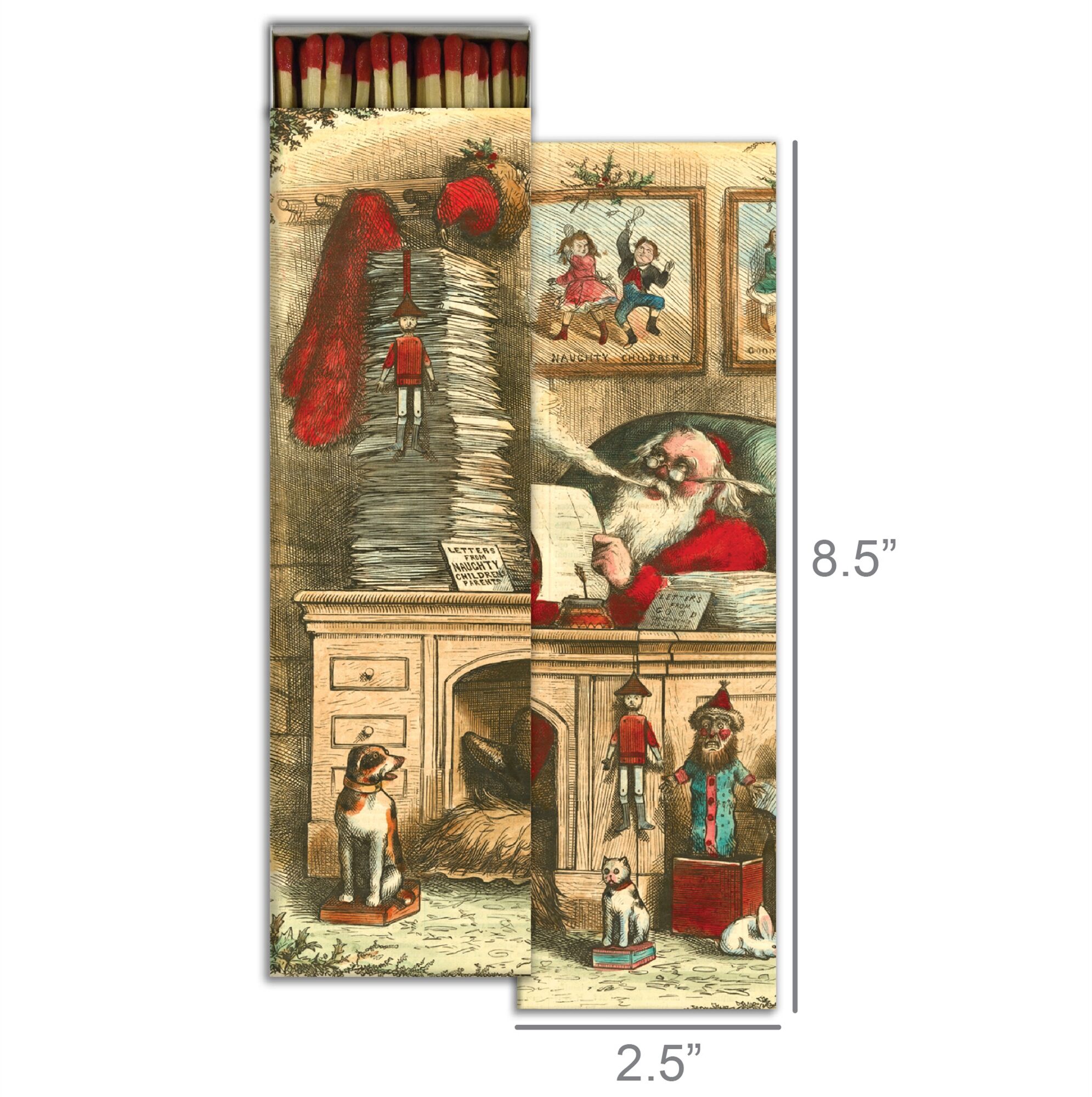 Naughty or Nice Fireplace Matches Set of 4 by HomArt - Image 2