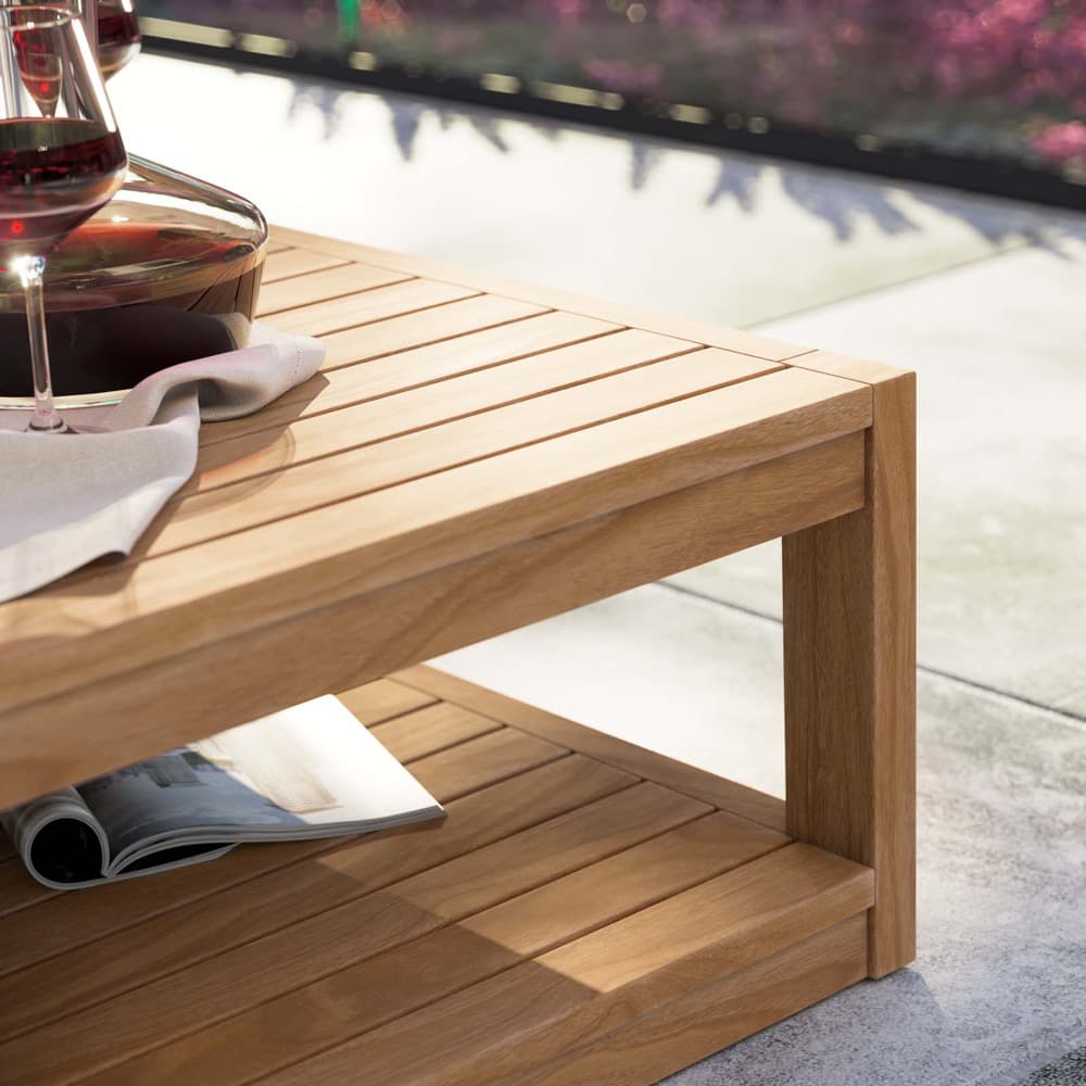 Carlsbad Teak Wood Outdoor Patio Coffee Table by Modway - Image 7