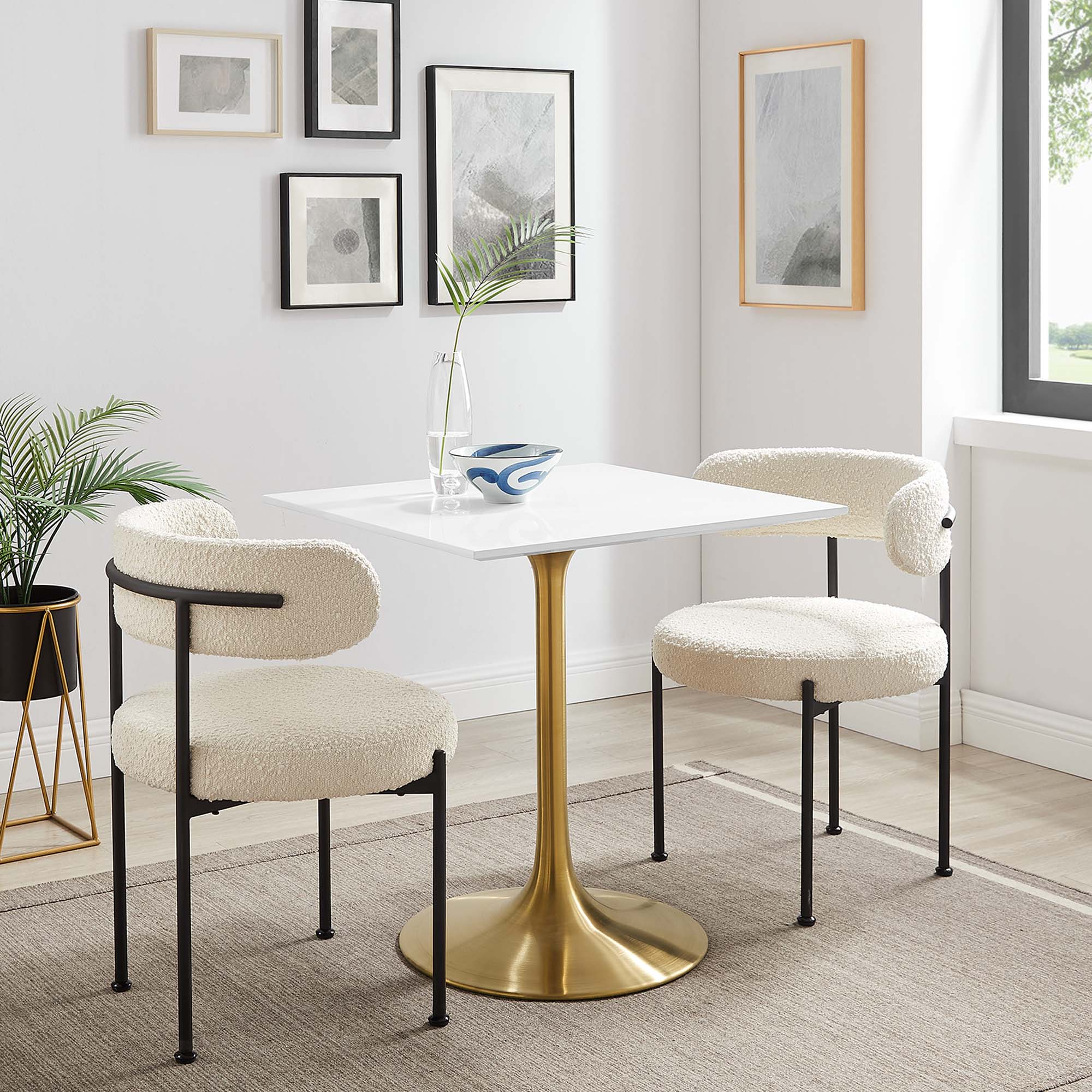 Lippa 28" Square Wood Dining Table by Modway - Image 6
