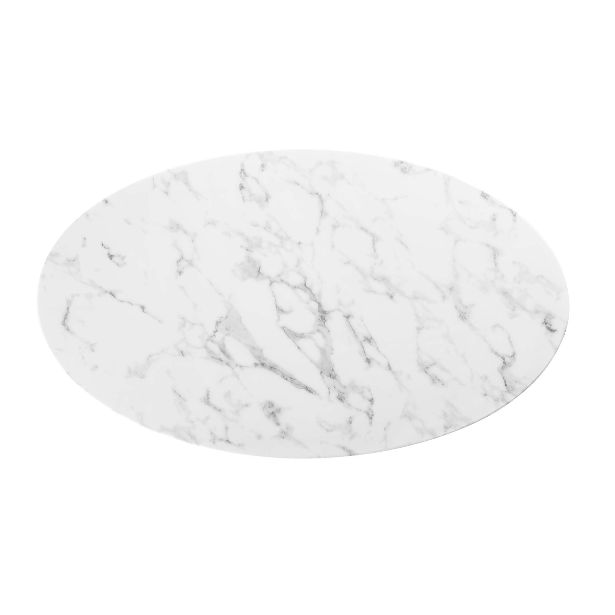 Lippa 48" Oval Faux Marble Dining Table by Modway - Image 4