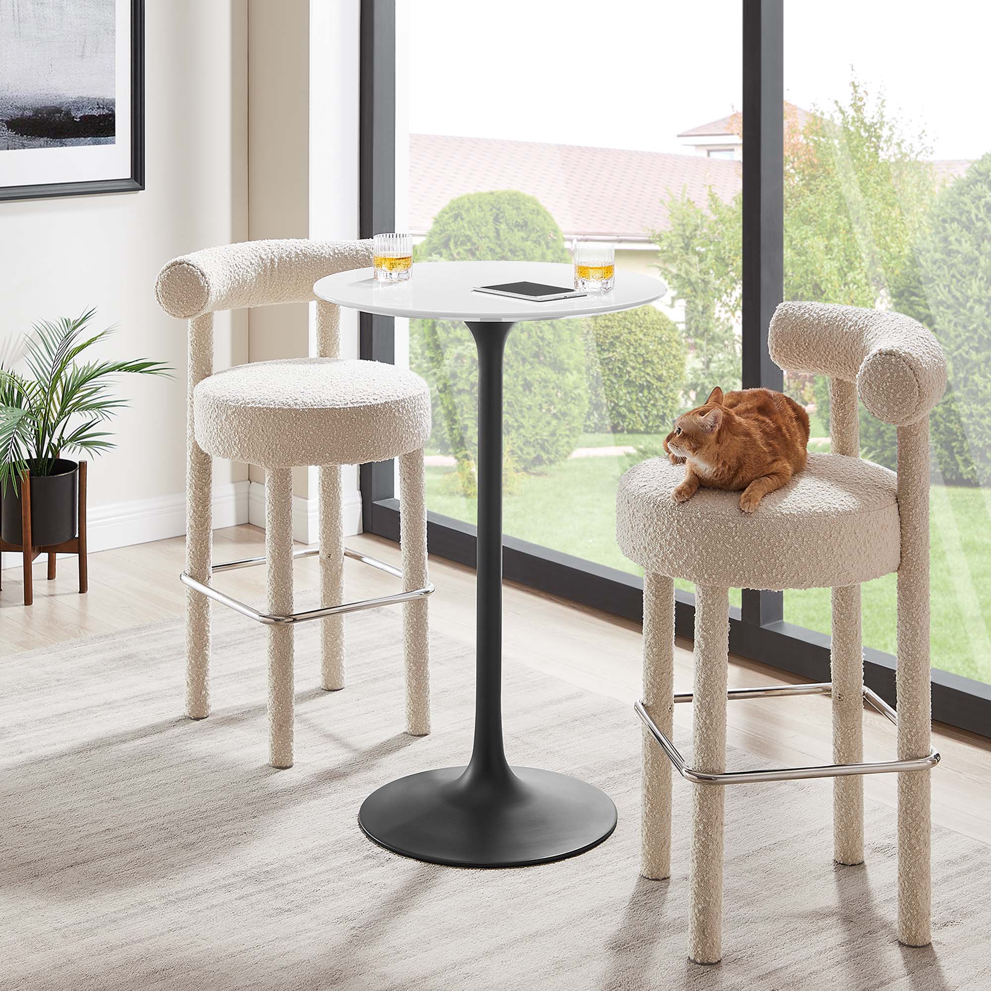 Lippa 28" Round Wood Bar Table by Modway - Image 6