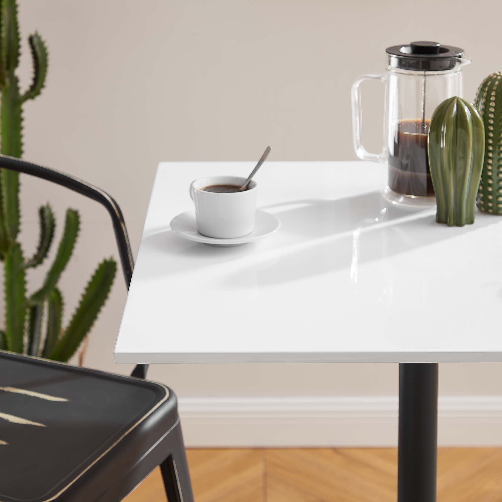 Lippa 28" Square Wood Bar Table by Modway - Image 7