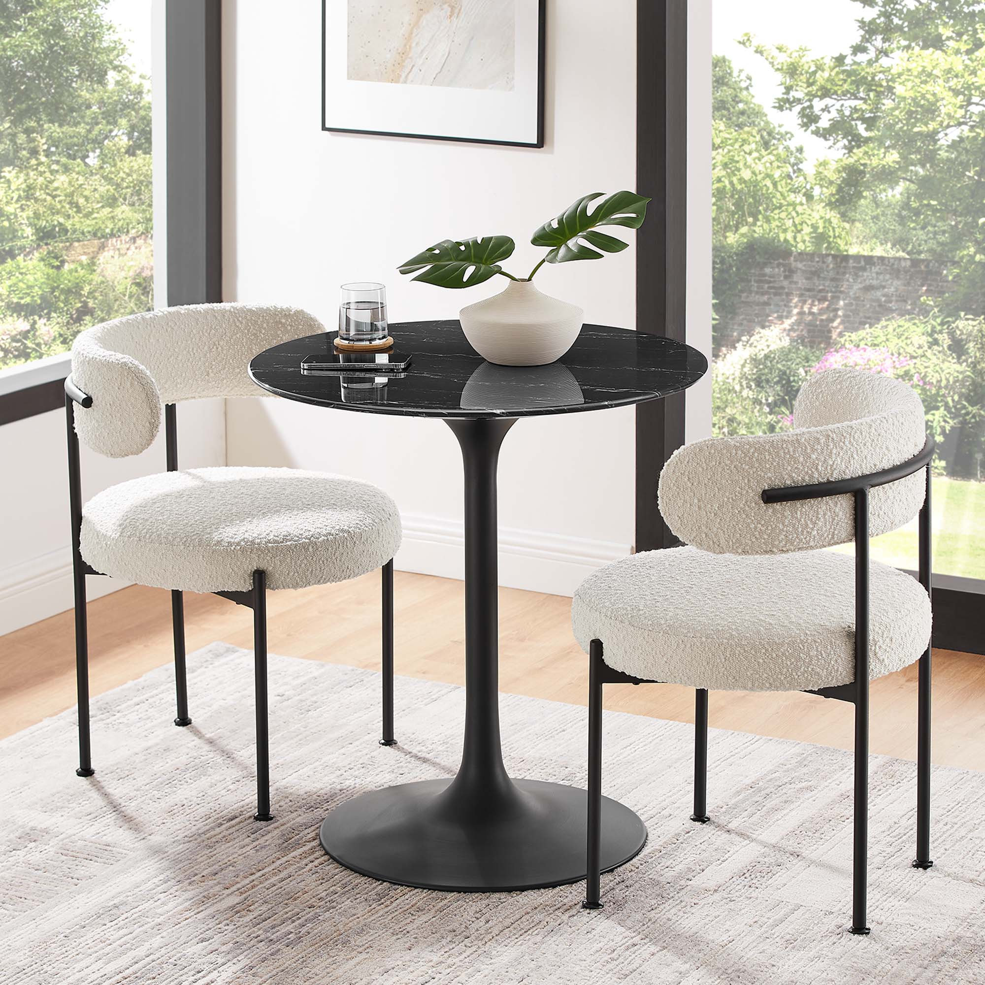 Lippa 28" Round Faux Marble Dining Table by Modway - Image 6