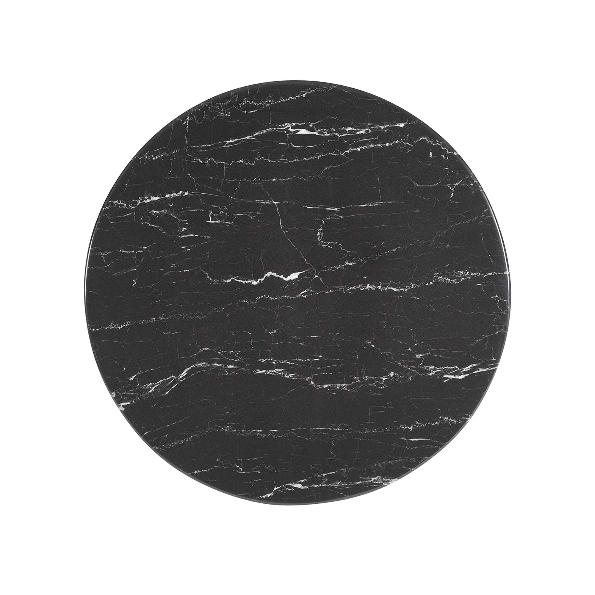 Lippa 28" Round Faux Marble Bar Table by Modway - Image 4
