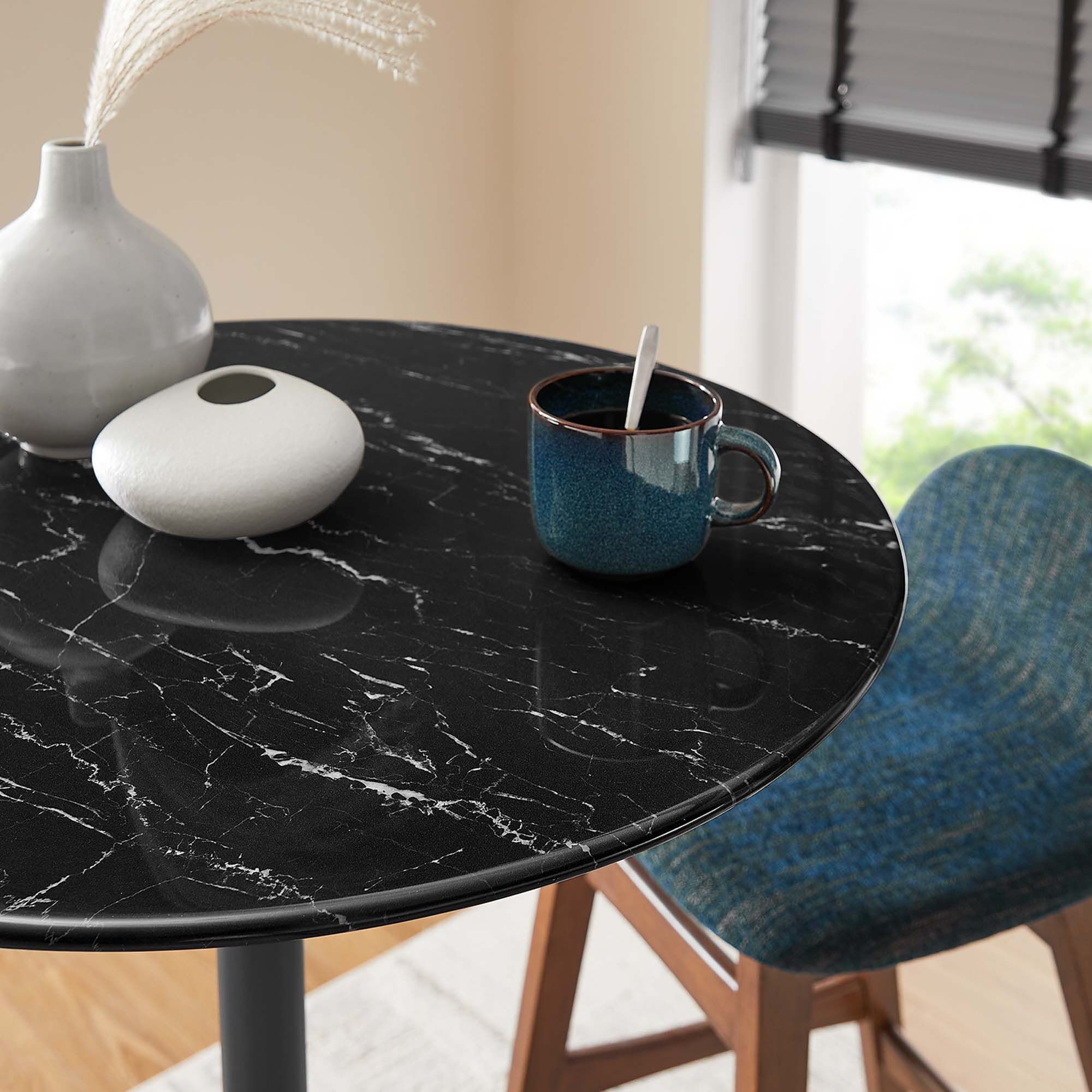 Lippa 28" Round Faux Marble Bar Table by Modway - Image 7