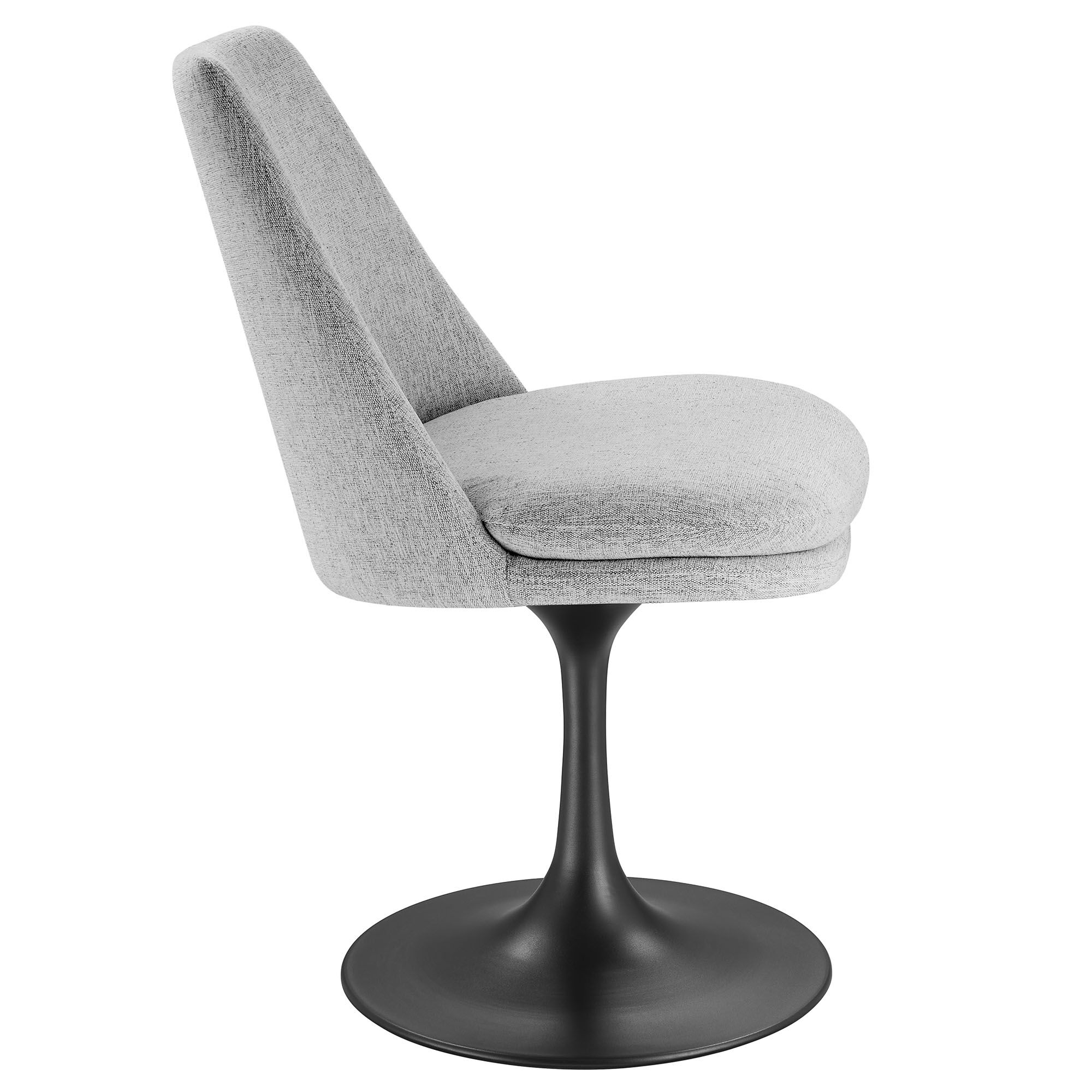 Lippa Swivel Dining Upholstered Side Chair by Modway - Image 4