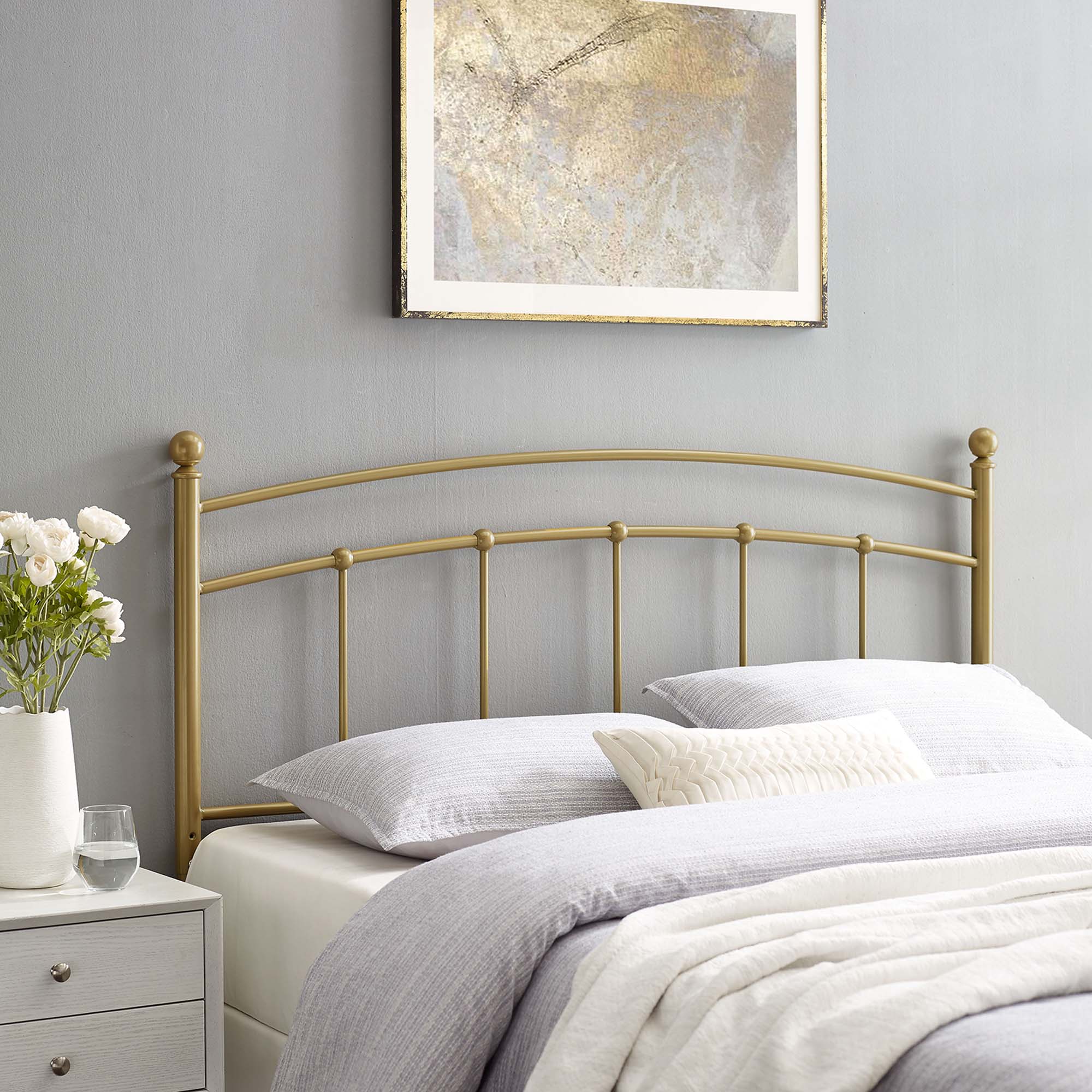 Abigail Metal Twin Headboard by Modway - Image 5