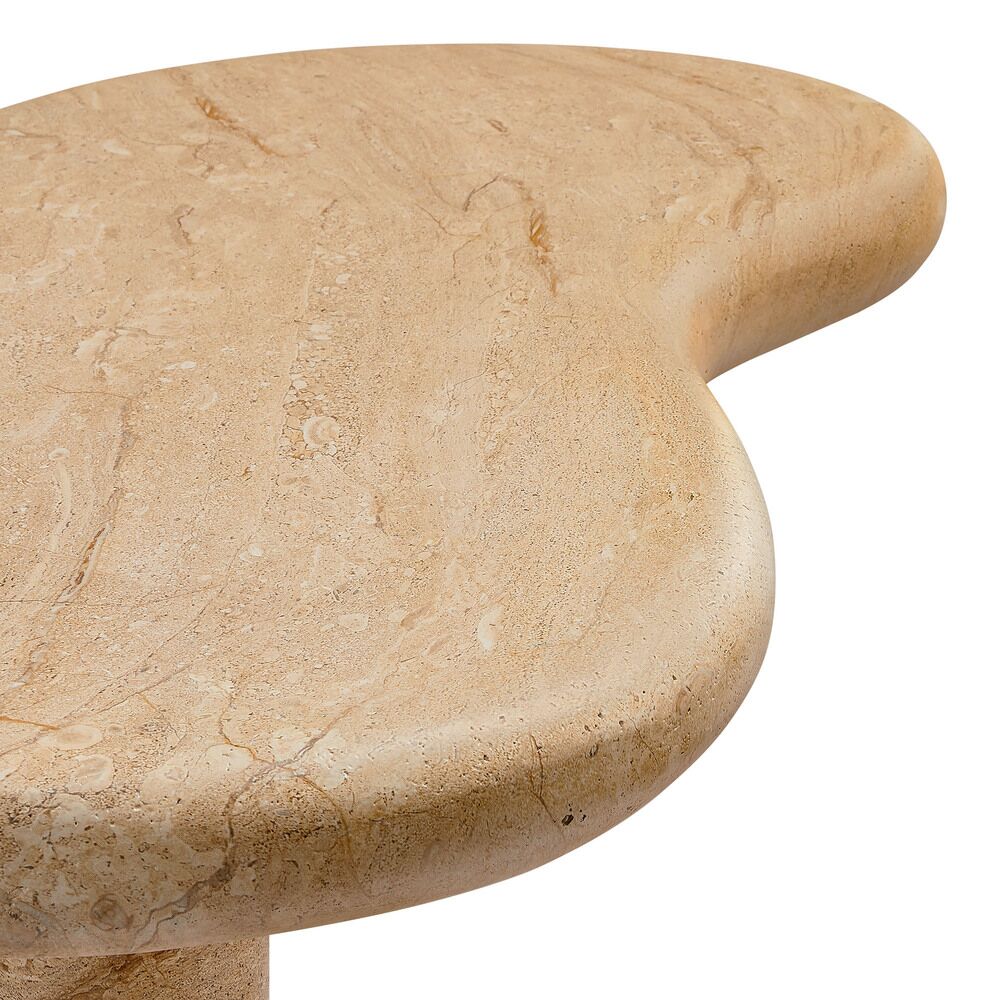 Elowen Indoor - Outdoor Patio Textured Faux Travertine Coffee Table in Travertine by Modway - Image 9