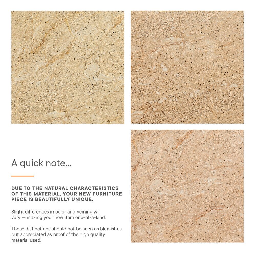 Elowen Indoor - Outdoor Patio Textured Faux Travertine Coffee Table in Travertine by Modway - Image 4