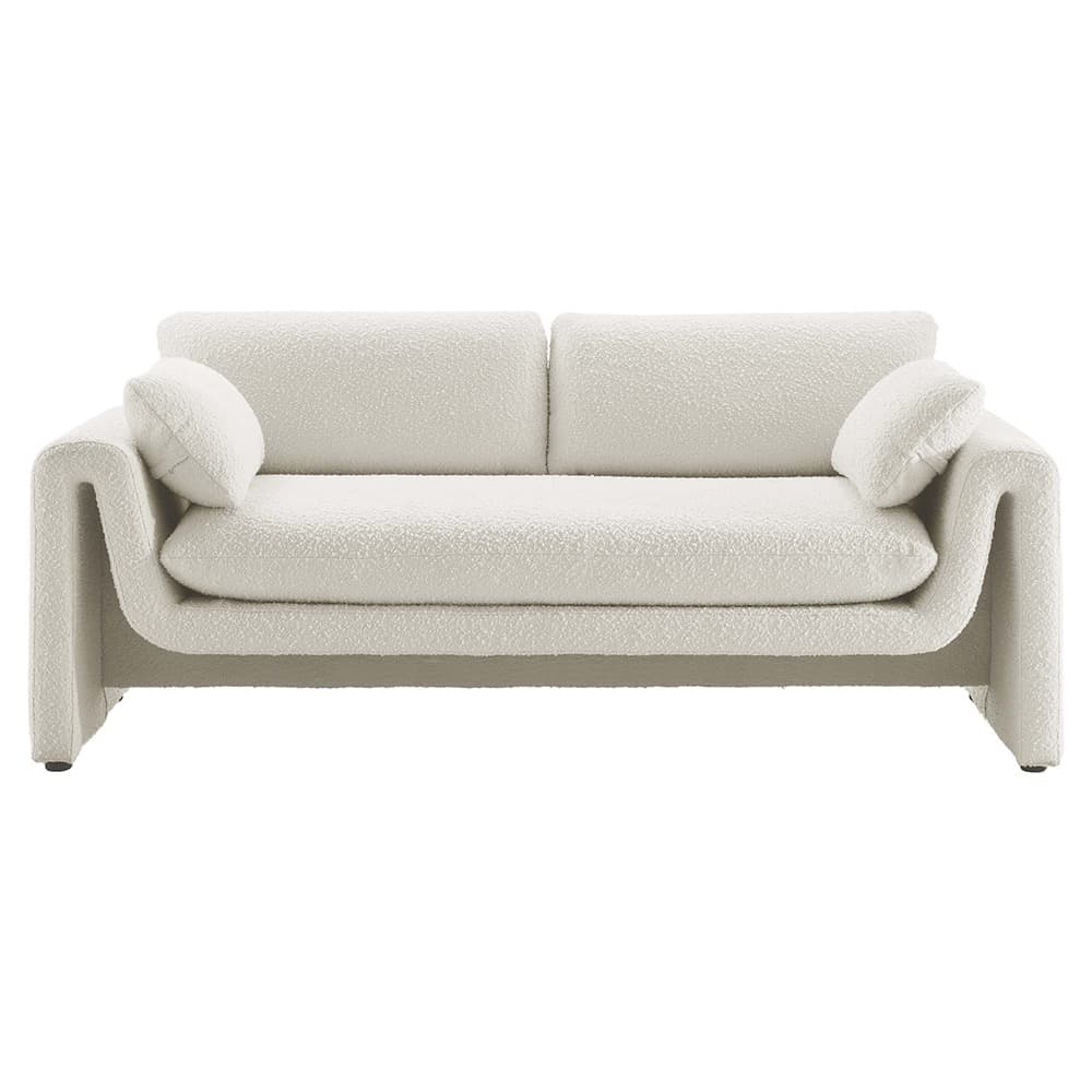 Waverly Boucle Fabric Sofa in Ivory by Modway - Image 6