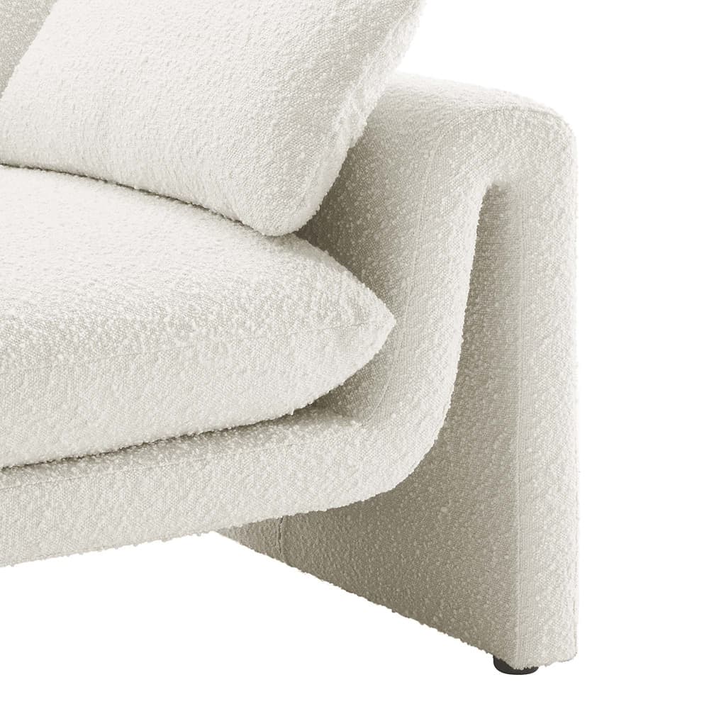 Waverly Boucle Fabric Sofa in Ivory by Modway - Image 7