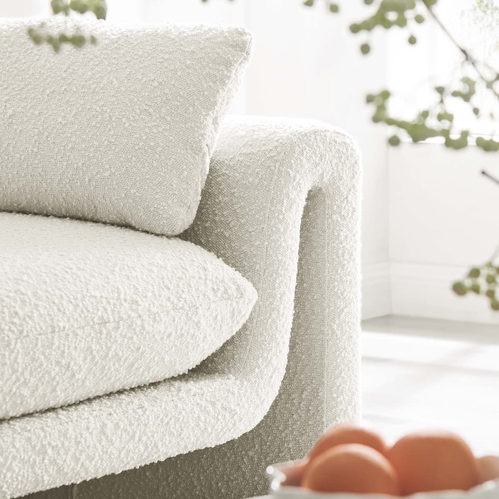 Waverly Boucle Fabric Sofa in Ivory by Modway - Image 9