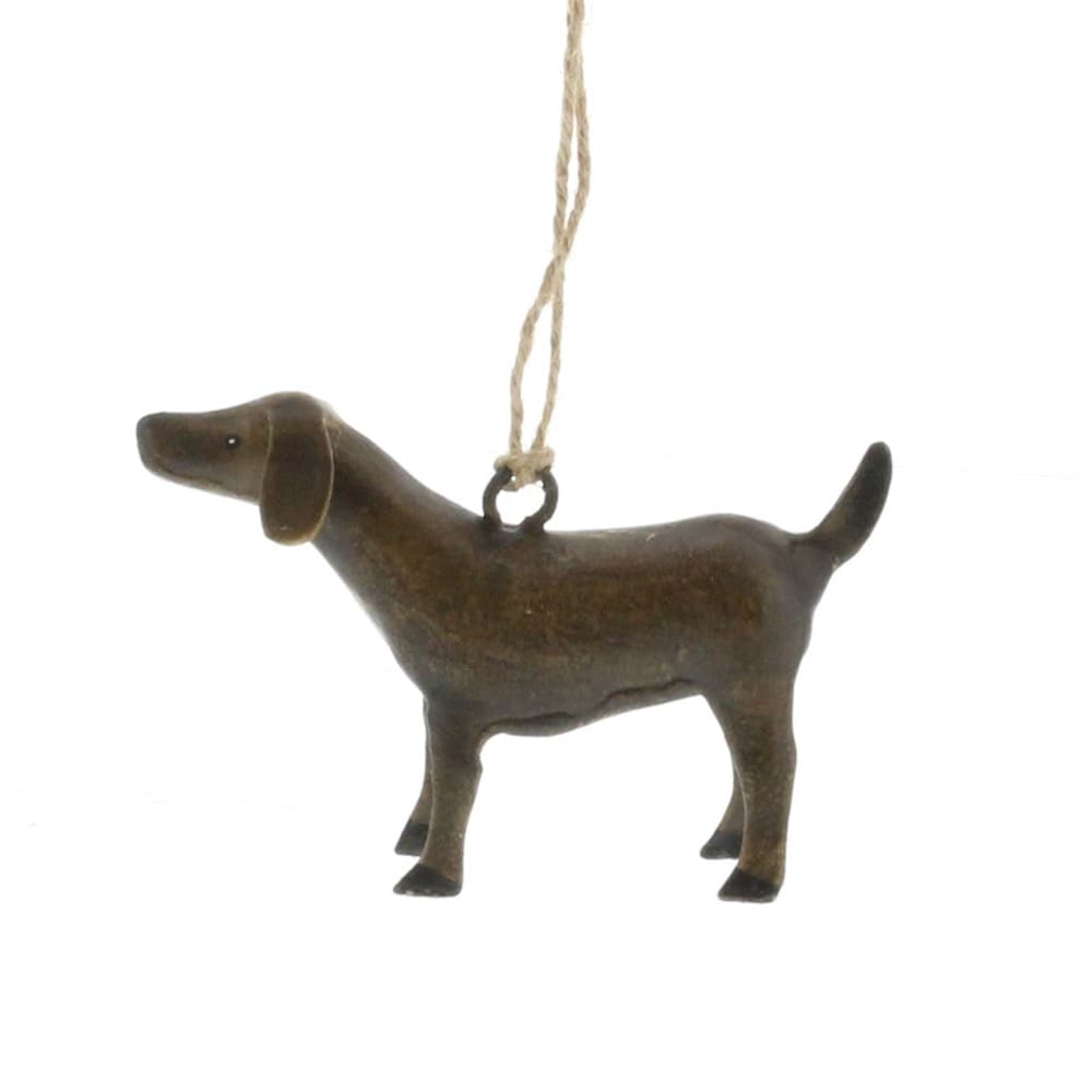 Hand-Painted Metal Dog Ornament by HomArt