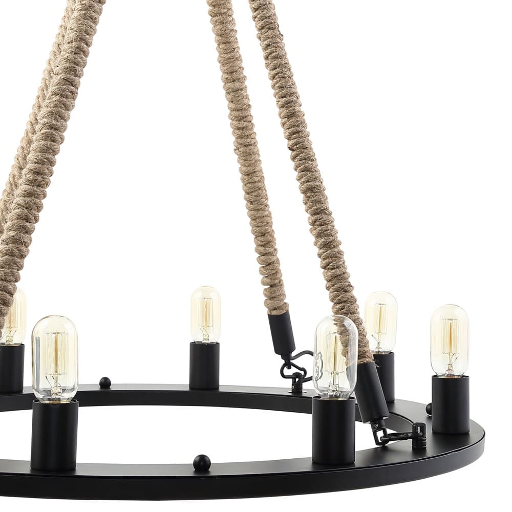 Encircle Chandelier in Black by Modway - Image 4