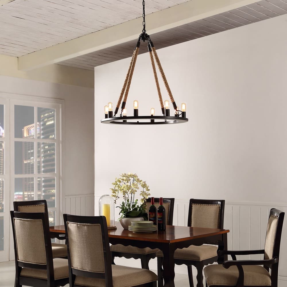 Encircle Chandelier in Black by Modway - Image 2