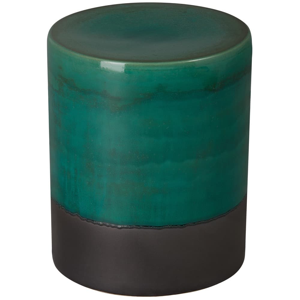 Large Two-Tone Green Garden Stool by Emissary - Image 3