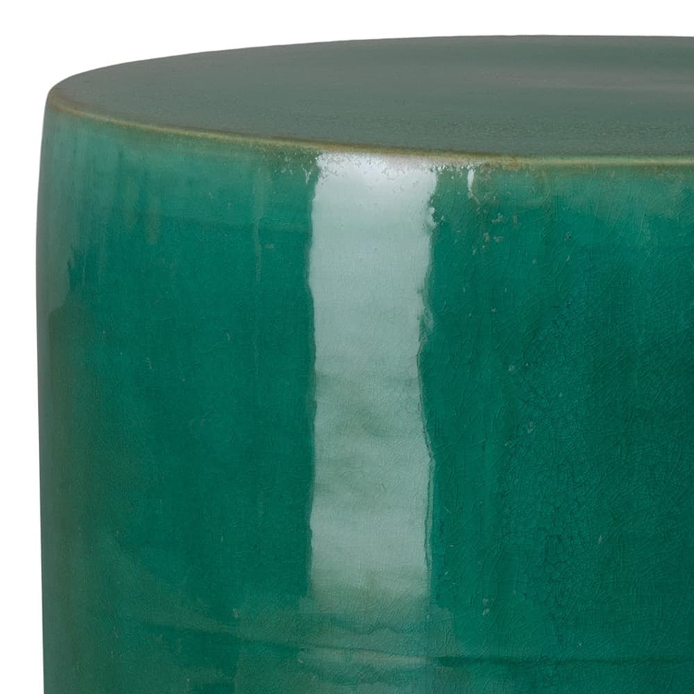 Large Two-Tone Green Garden Stool by Emissary - Image 4