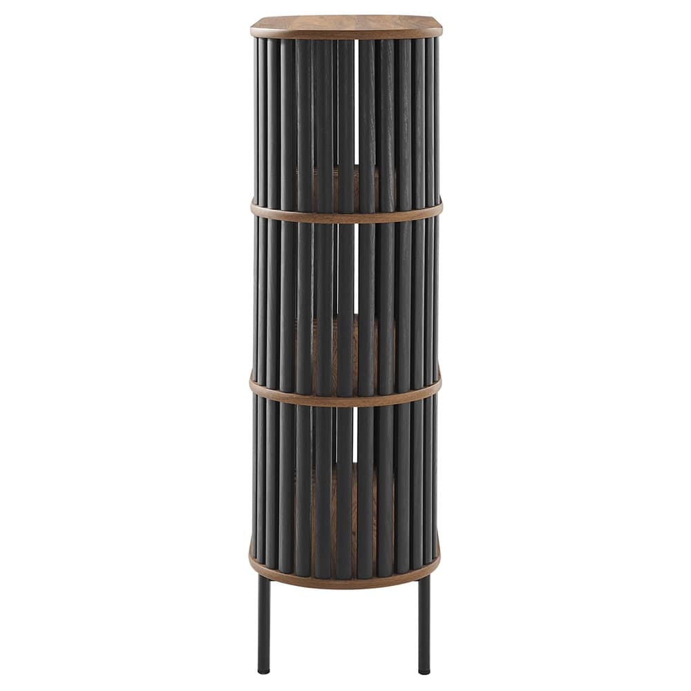 Fortitude Three Tier Display Cabinet in Walnut Black by Modway - Image 2
