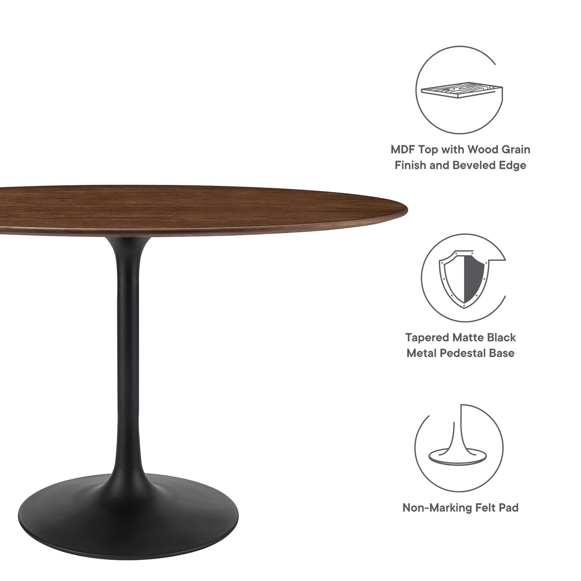 Lippa 48" Oval Wood Dining Table by Modway - Image 2