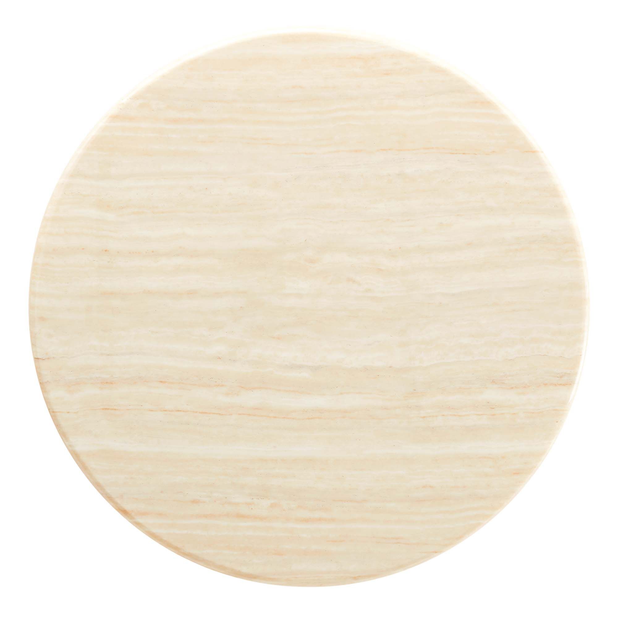 Lippa 36" Round Faux Travertine Coffee Table by Modway - Image 5