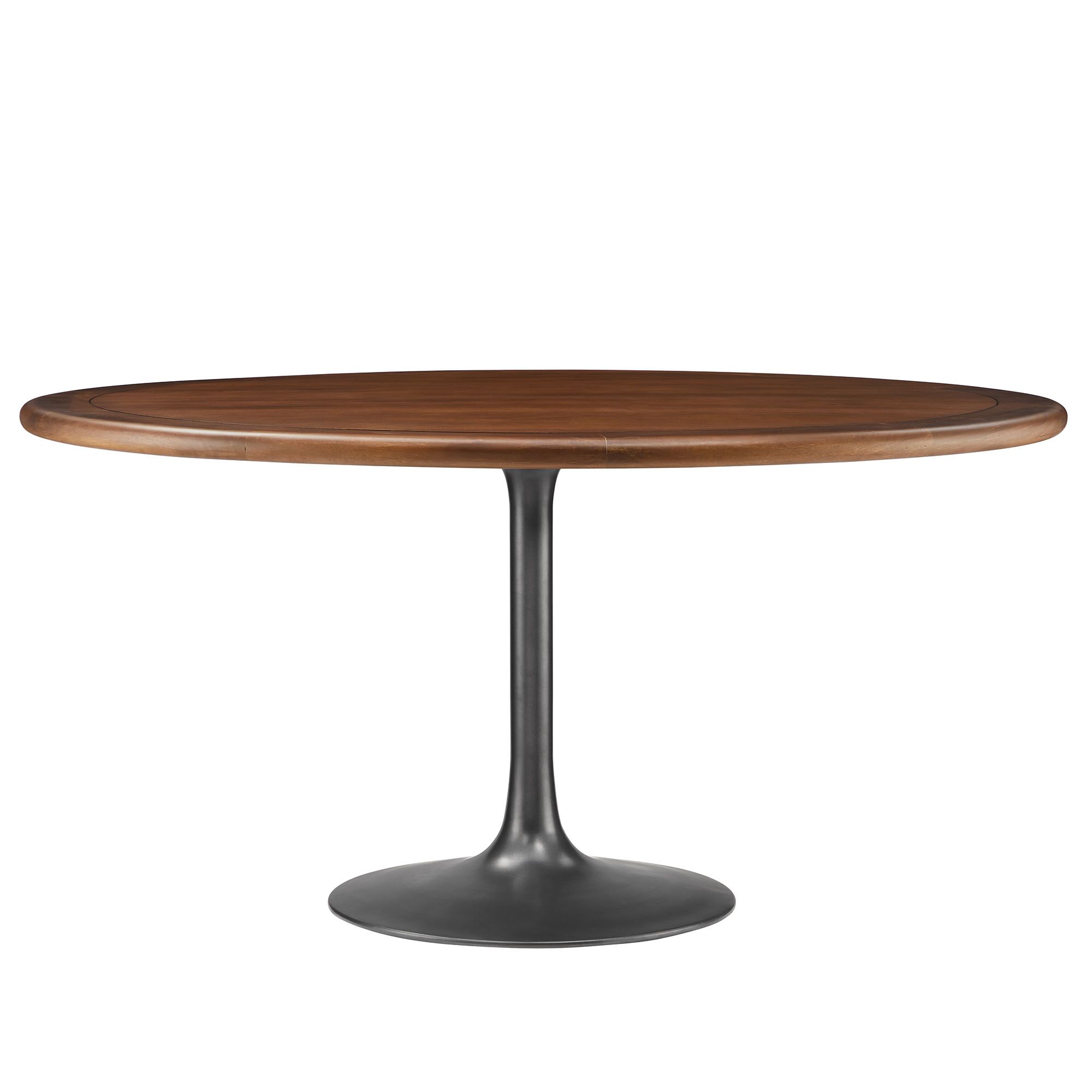 Lippa 60" Round Pedestal Solid Wood Dining Table by Modway