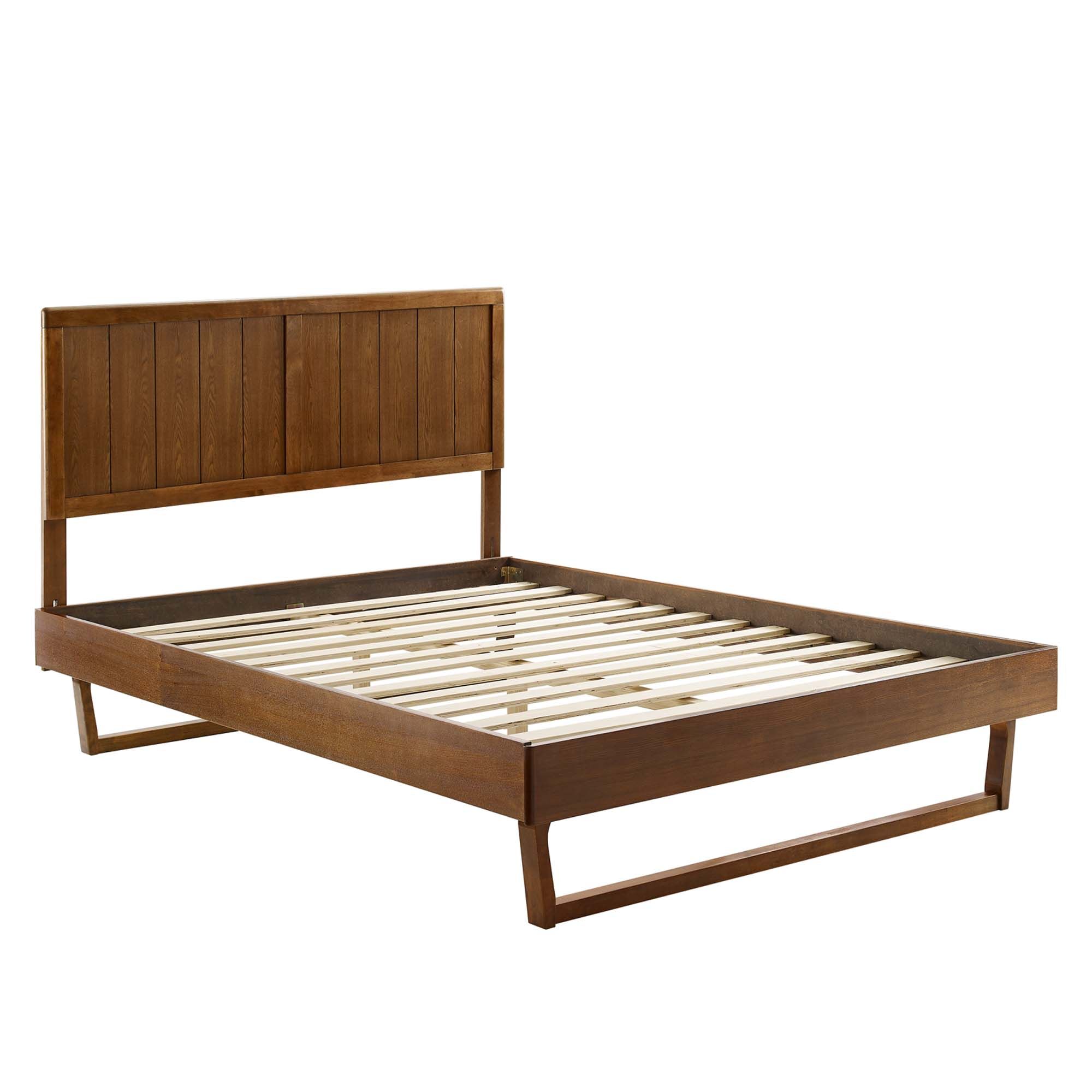 Alana Wood Full Platform Bed With Angular Frame by Modway - Image 4