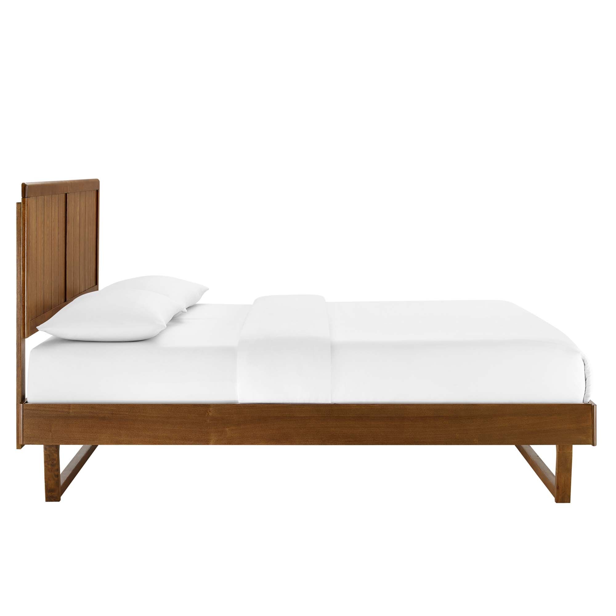 Alana Wood Full Platform Bed With Angular Frame by Modway - Image 5
