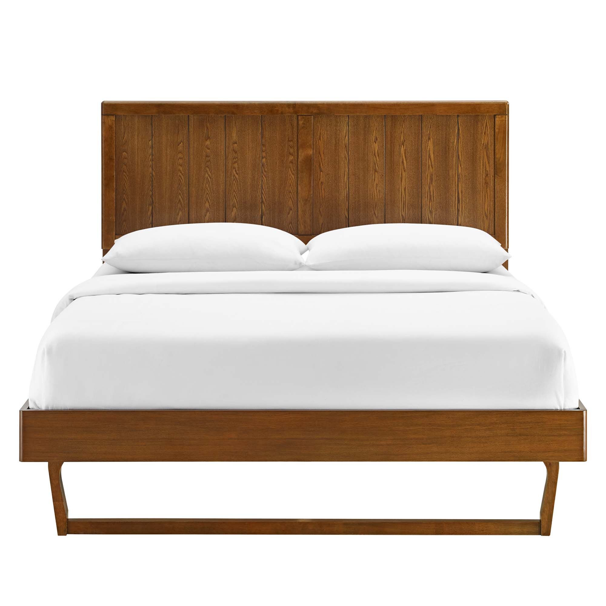Alana Wood Full Platform Bed With Angular Frame by Modway - Image 6