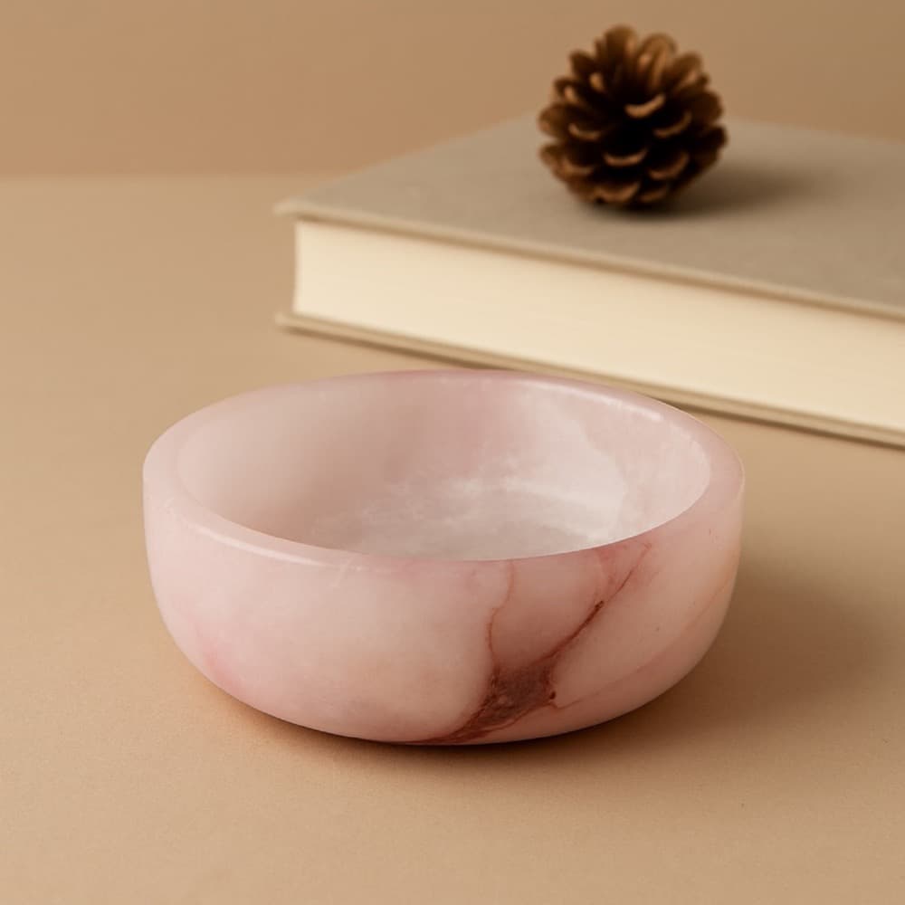 Pink Alabaster Display Bowl by BIDKhome - Image 3