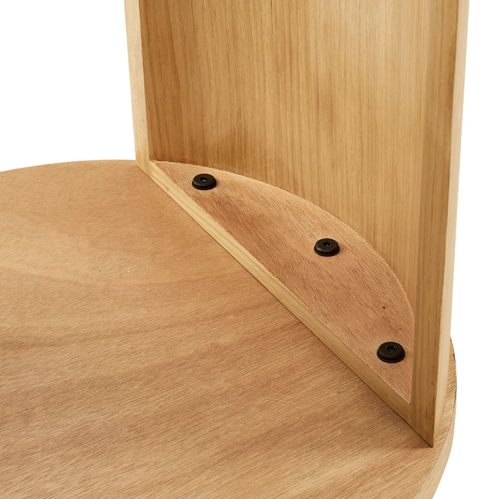 Aspect Round Wood End Table in Oak by Modway - Image 7