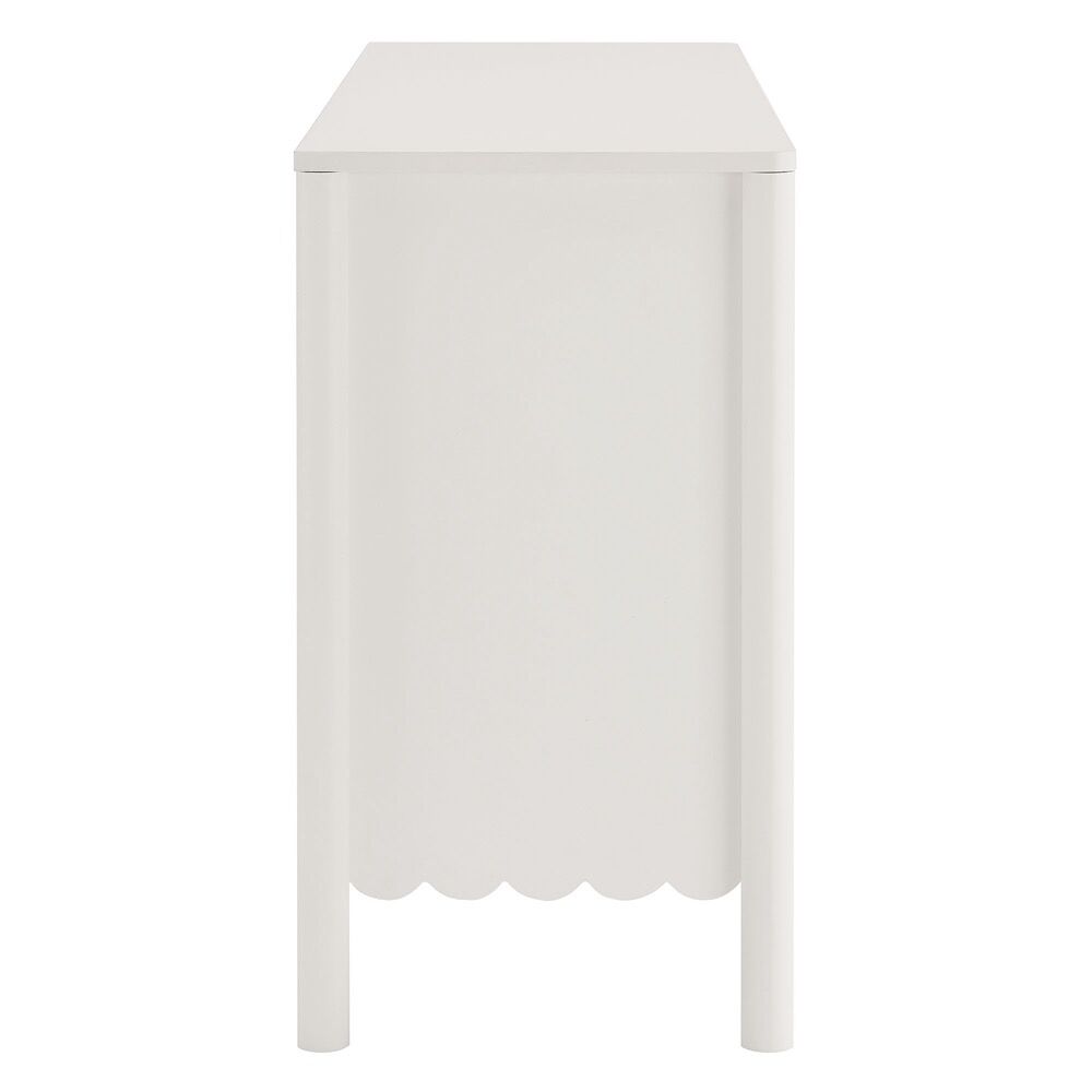 Emmeline Scalloped 6-Drawer Dresser in White by Modway - Image 4
