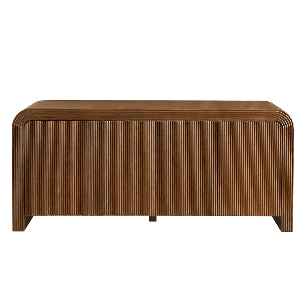 Waterflute 70" Fluted Sideboard Cabinet in Walnut by Modway - Image 5