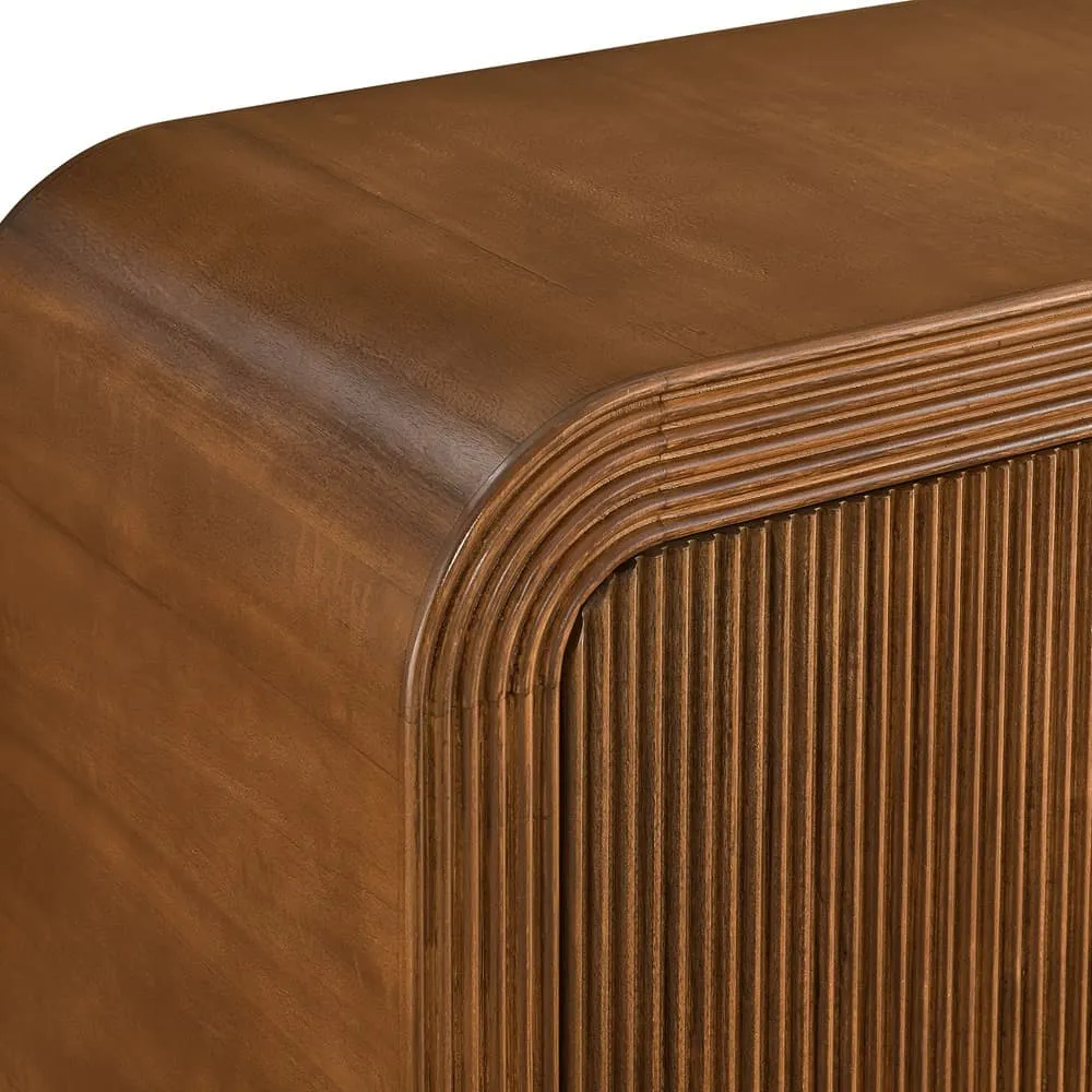 Waterflute 70" Fluted Sideboard Cabinet in Walnut by Modway - Image 7
