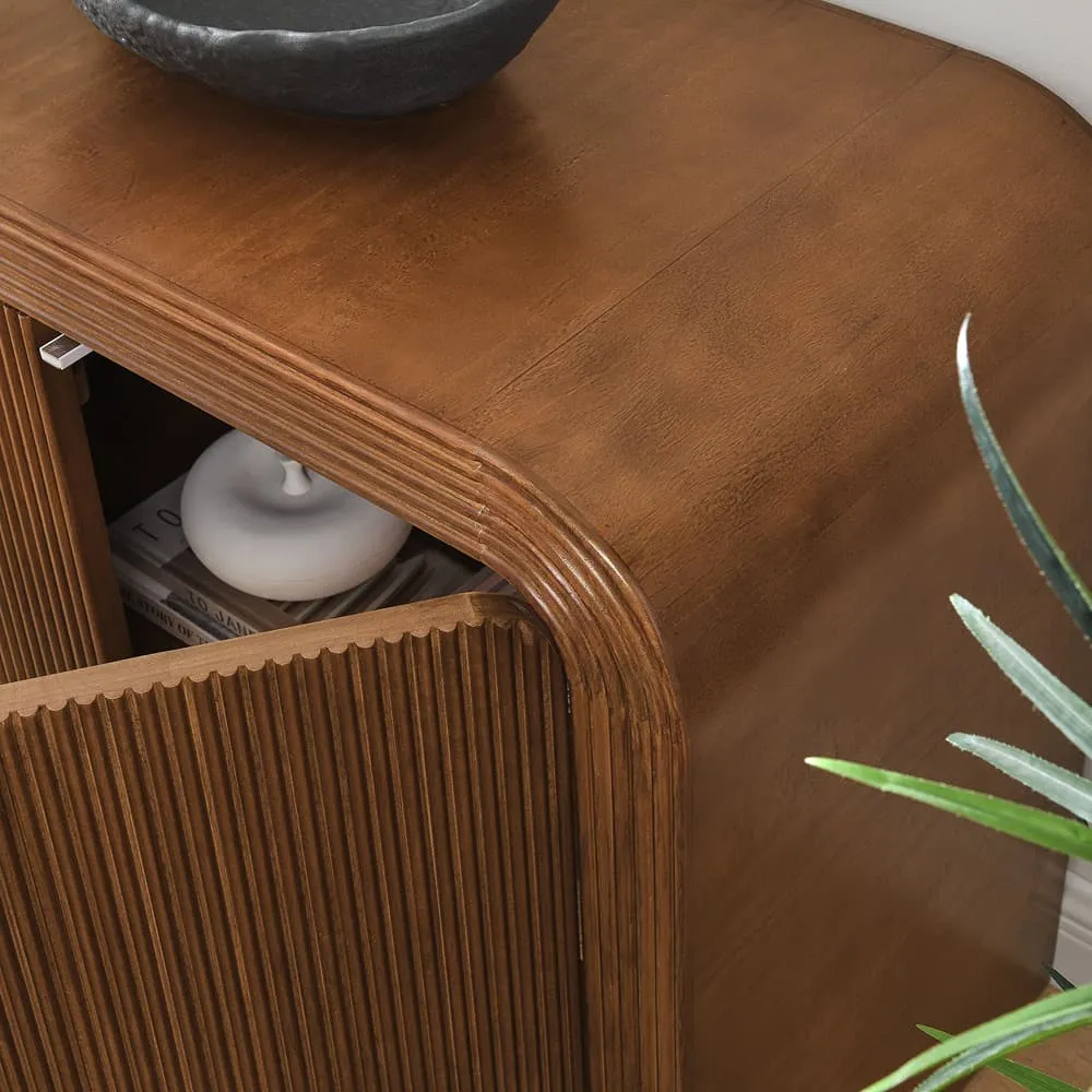 Waterflute 70" Fluted Sideboard Cabinet in Walnut by Modway - Image 10