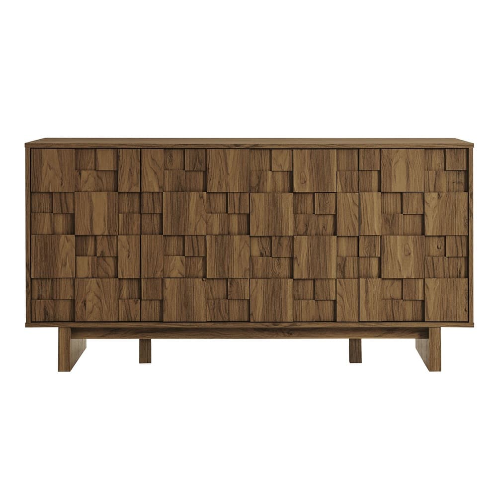 Owen 59 Inch 4 Door Geometric Sideboard in Walnut by Modway - Image 5