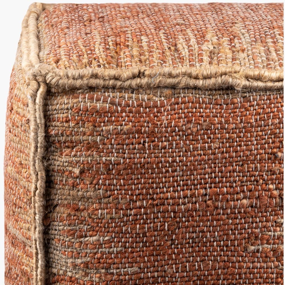 Sonali Rust Jute Pouf by Livabliss - Image 2