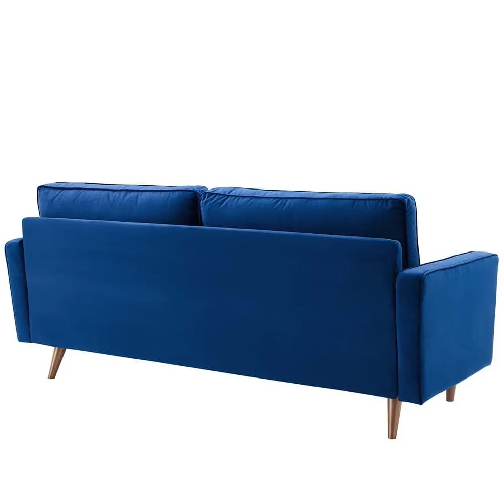 Valour Performance Velvet Sofa in Navy by Modway - Image 4