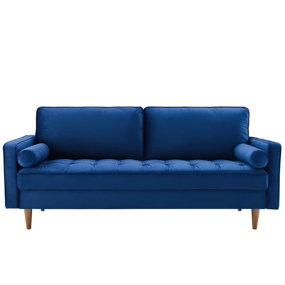 Valour Performance Velvet Sofa in Navy by Modway - Image 5